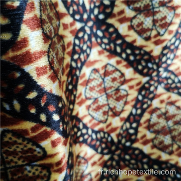 Tissu imprimé africain en tricot de trame en polyester Ankara